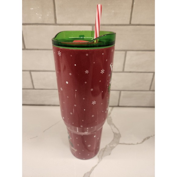 Bucees 2024 Yukon Outfitters 40 oz. Christmas Tumbler With Straw & Green Handle - Picture 7 of 11